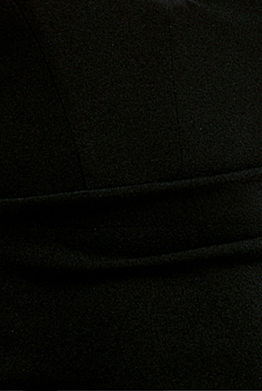 Goddiva Off The Shoulder Draped Sleeve Pearl Maxi Dress - Black