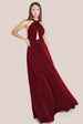 Goddiva Multiway Tie-Up Maxi Dress - Berry