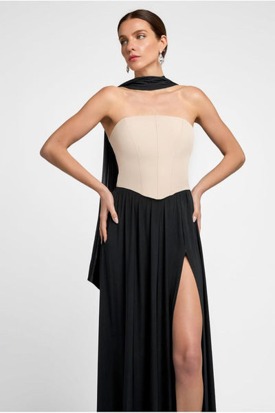 Black - Goddiva Soft Touch Jersey Scarf