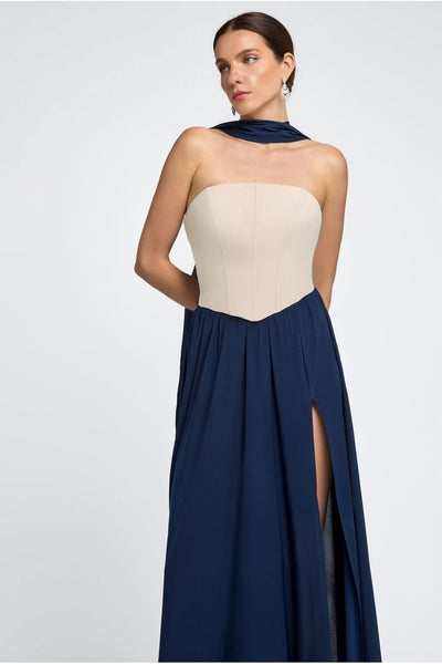 Navy - Goddiva Soft Touch Jersey Scarf