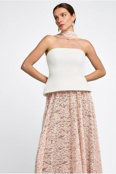 BlushPink - Goddiva Floral Lace Scarf