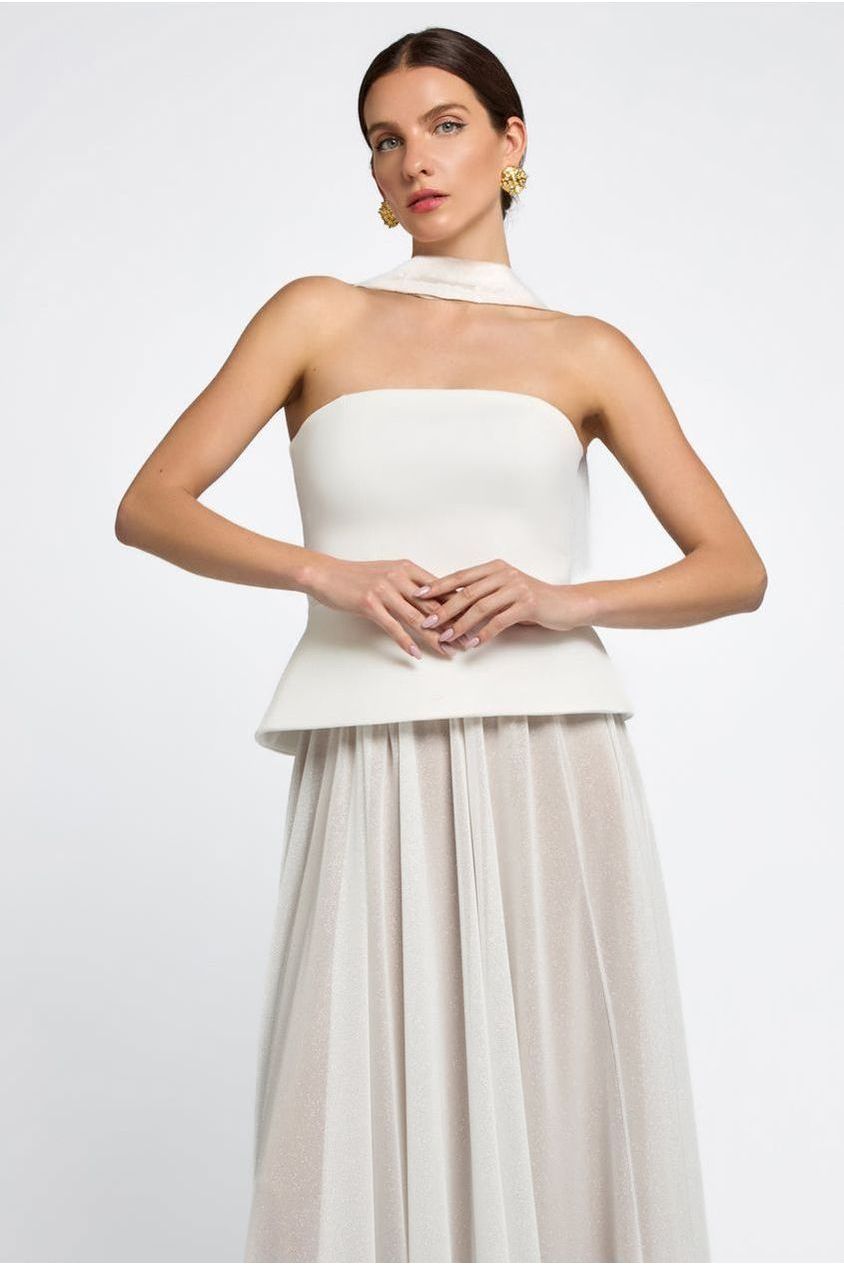 Goddiva Polka Dobby Chiffon Scarf