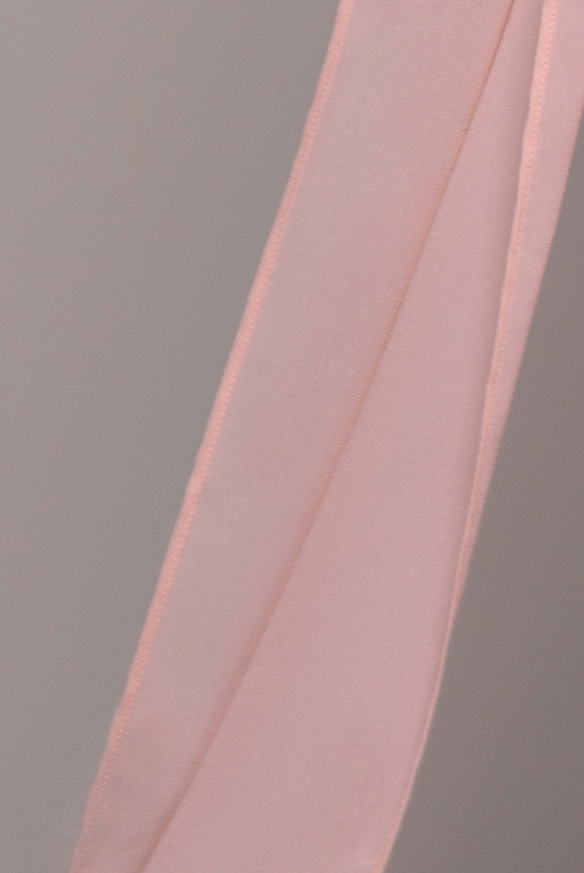 Goddiva Chiffon Scarf - Blush Pink