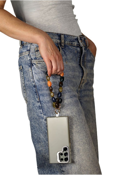 Multicolour - Goddiva Accessories Acrylic Gemstone Phone Strap - Multicolour