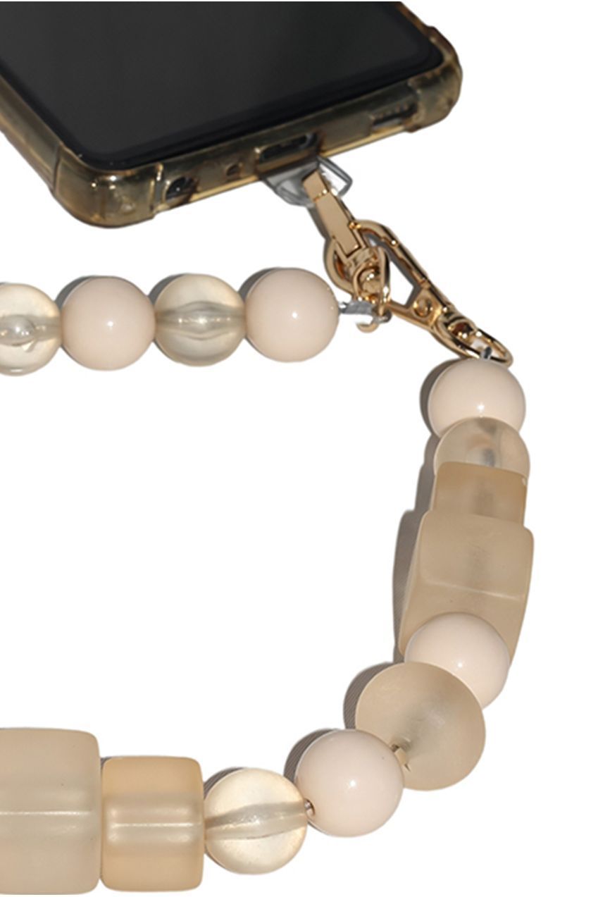 Goddiva Accessories Acrylic Phone Strap - Matte Beige