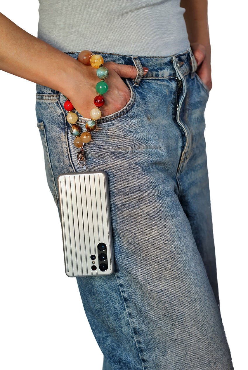 Goddiva Accessories Acrylic Ball Phone Strap - Multiclour