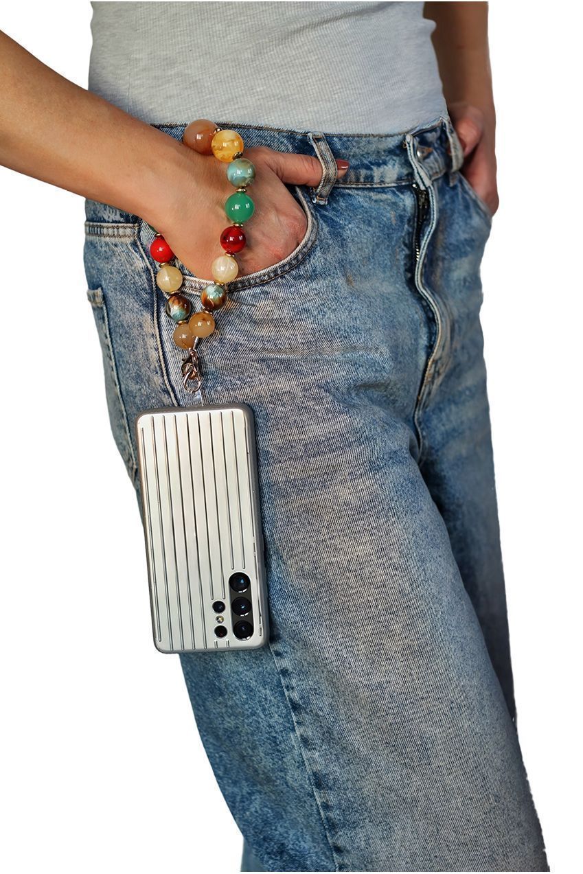 Goddiva Accessories Acrylic Ball Phone Strap - Multiclour