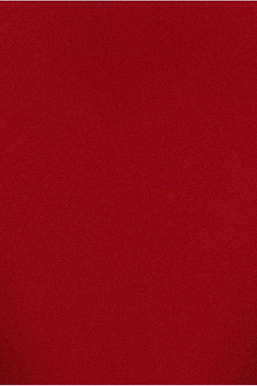 Goddiva Bardot Pleated Midi Dress - Red