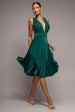 Goddiva Soft Touch Multi Way Open Back Midi Dress - Emerald Green