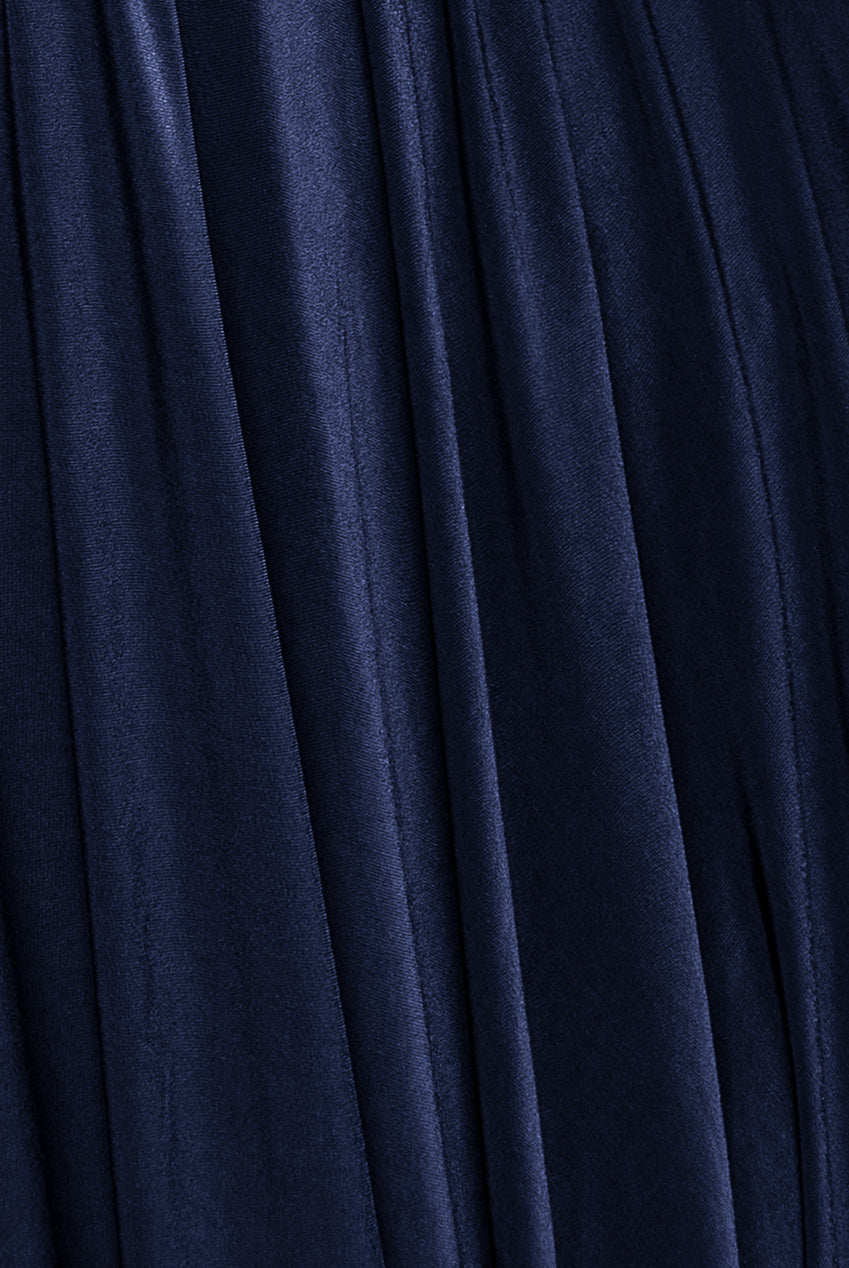 Goddiva Soft Touch Multi Way Open Back Midi Dress - Navy Blue