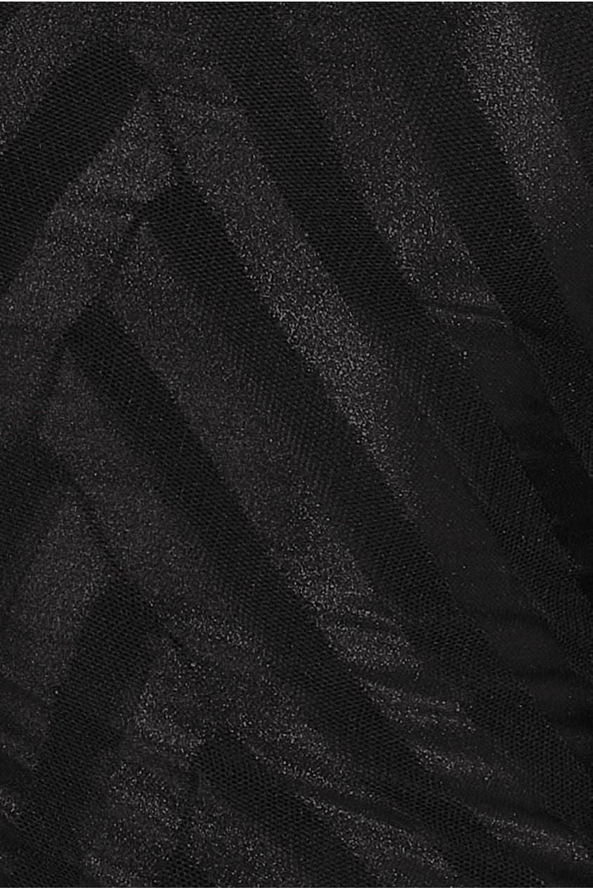 Goddiva Bell Sleeve Mini Dress - Black