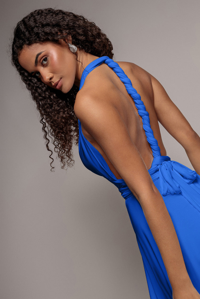 Goddiva Multiway Mini Dress - Cobalt Blue