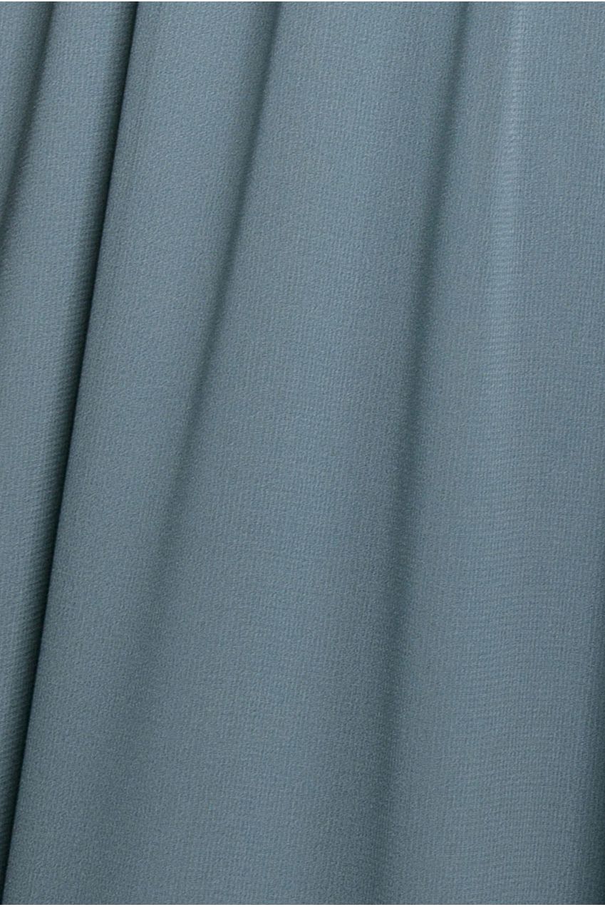 Goddiva Chiffon Flutter Sleeve Wrap Maxi Dress - Dusty Blue