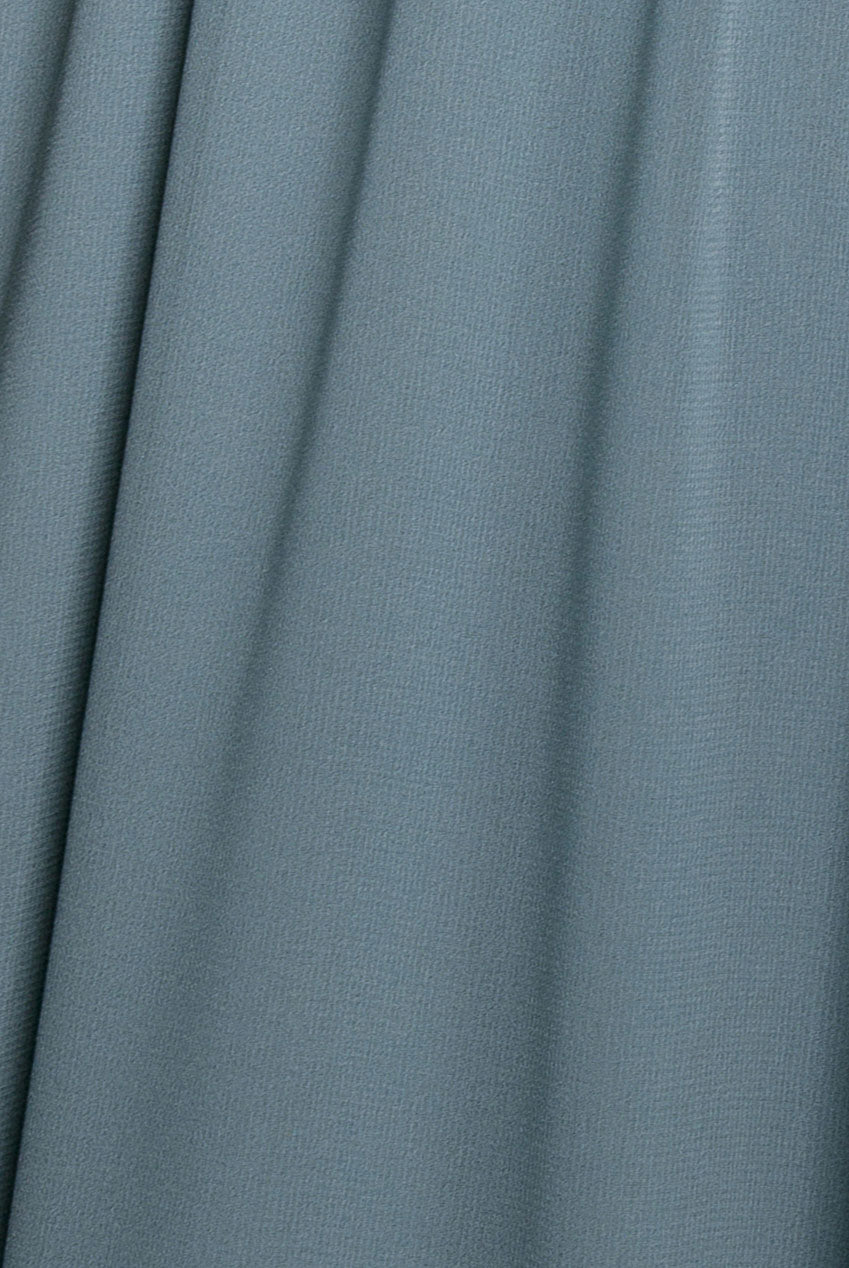 Goddiva Chiffon Flutter Sleeve Wrap Maxi Dress - Dusty Blue