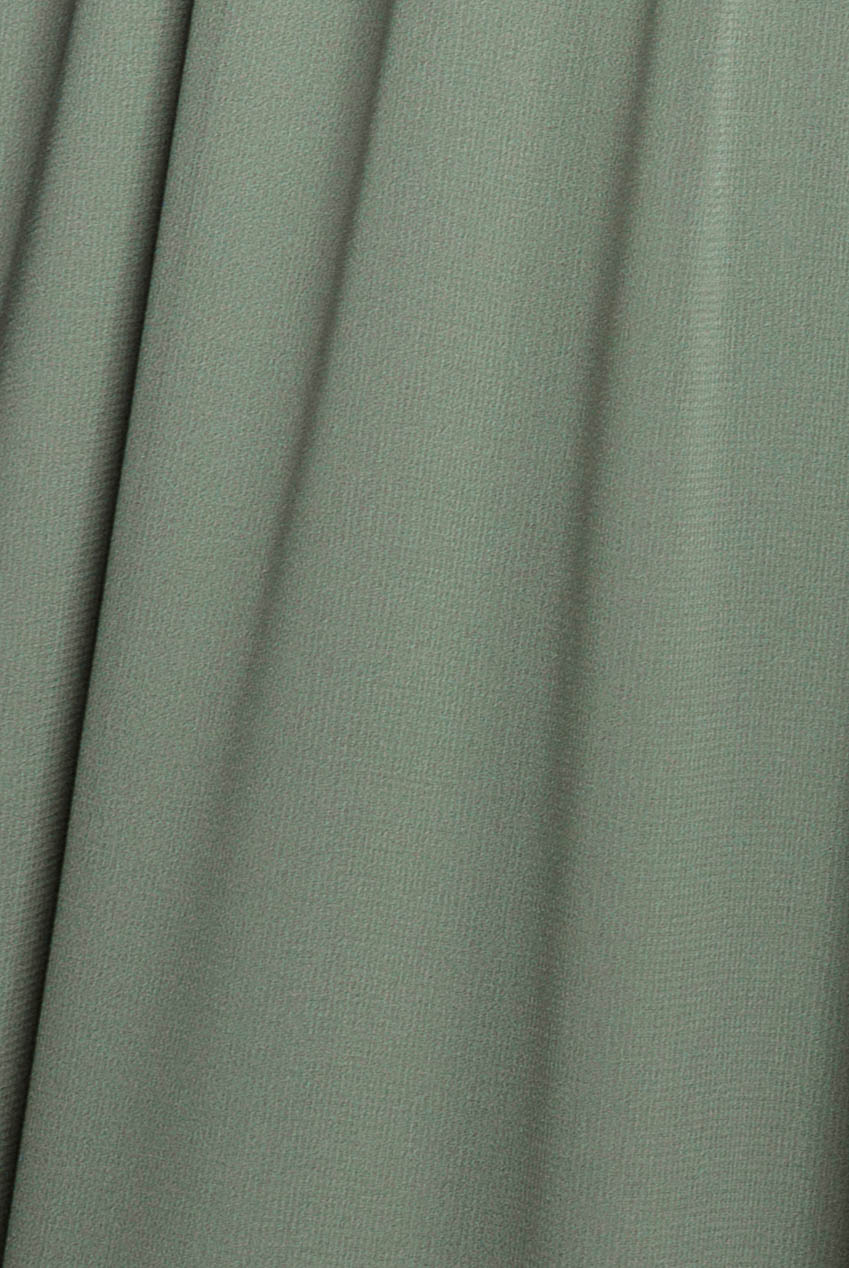Goddiva Sustainable Chiffon Flutter Sleeve Wrap Maxi Dress - Sagegreen