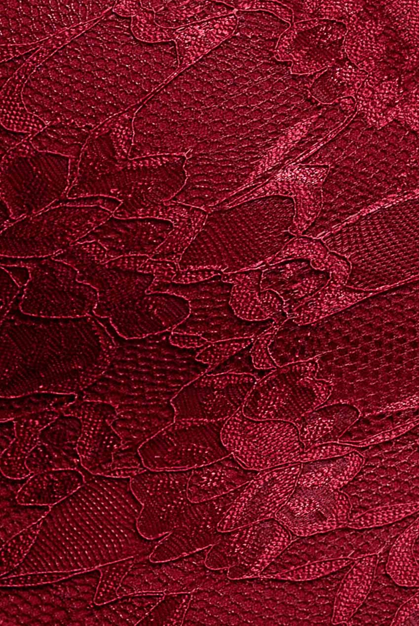 Goddiva Off The Shoulder Lace Skater Mini Dress - Wine