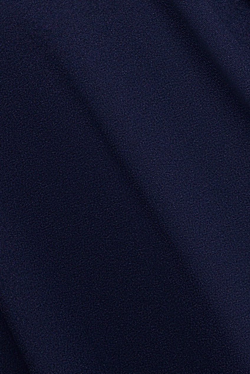 Goddiva Strapless Crepe Skater Mini Dress - Navy Blue
