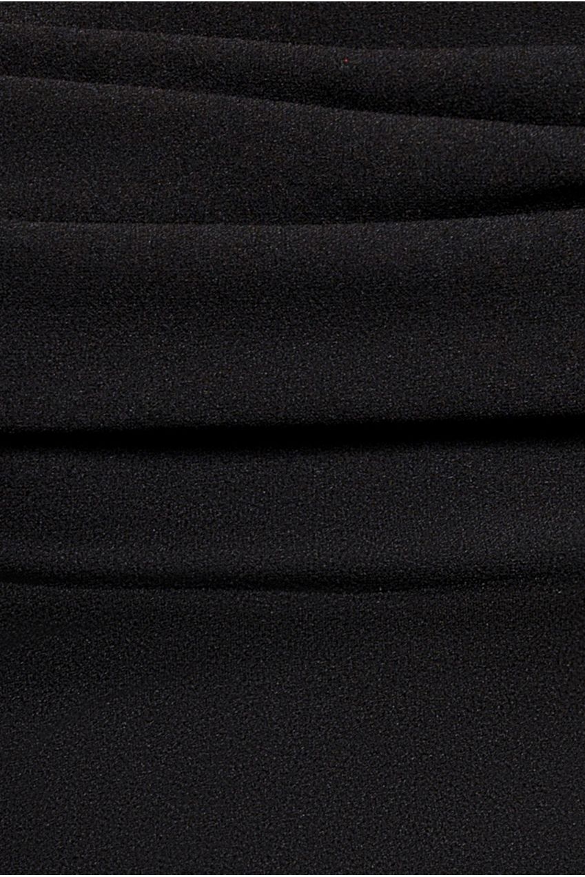 Goddiva Off The Shoulder Cowl Neck Maxi Dress - Black