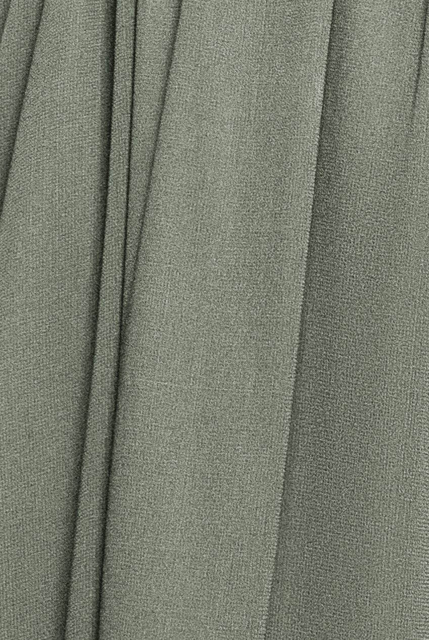 Goddiva Plus Wrap Back With Front Slit Chiffon Maxi Dress - Sage Green