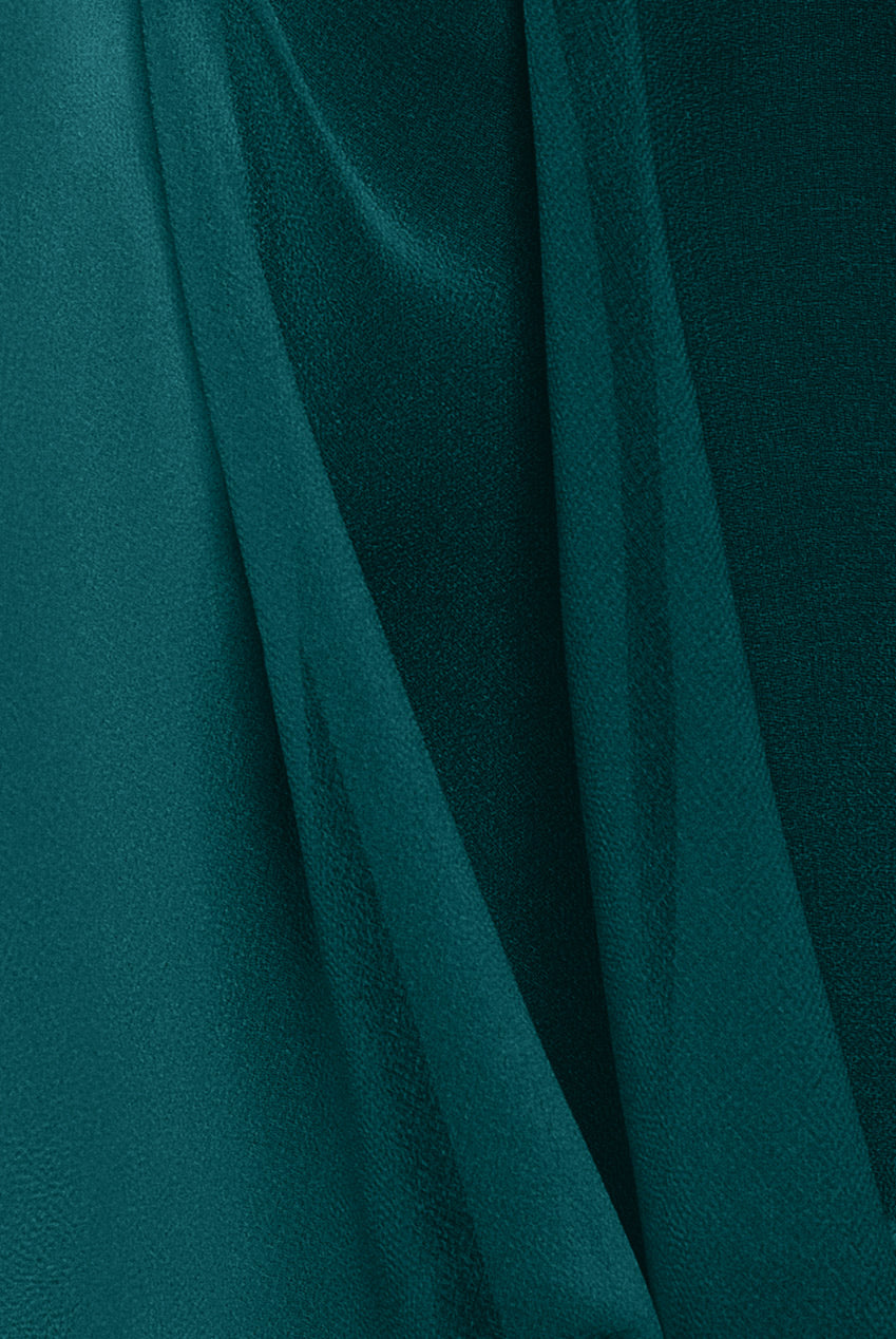 Goddiva Flutter Sleeve Wrap Mini Dress With Elasticated Waist - Green
