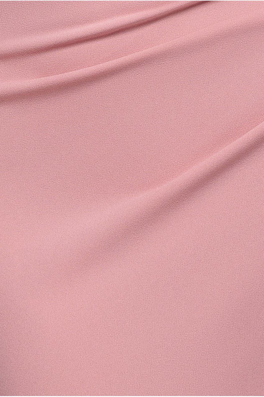 Goddiva One Shoulder Scuba Crepe Evening Maxi Dress - Blush Pink