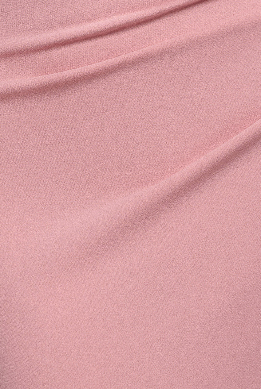 Goddiva One Shoulder Scuba Crepe Evening Maxi Dress - Blush Pink