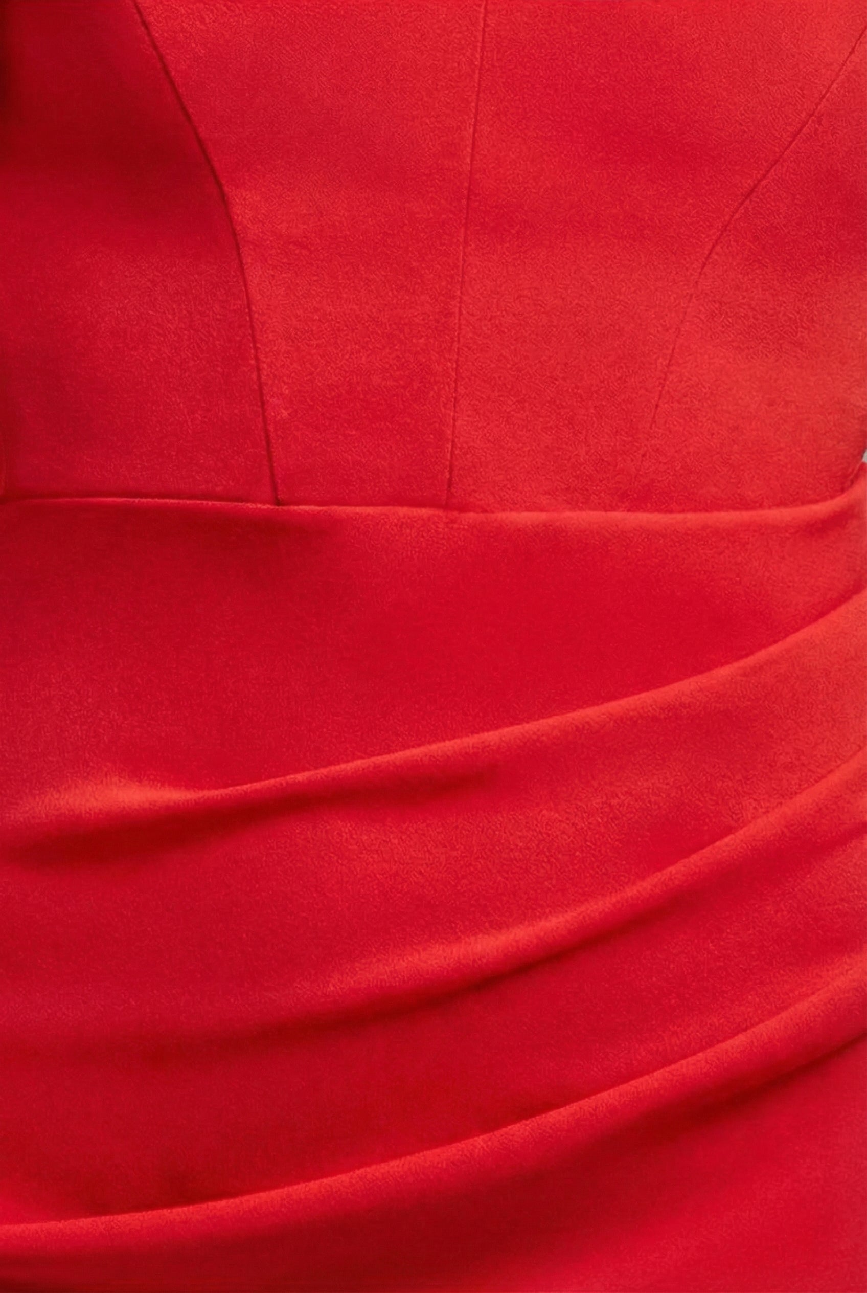 Goddiva Off The Shoulder Draped Sleeve Maxi Dress - Red