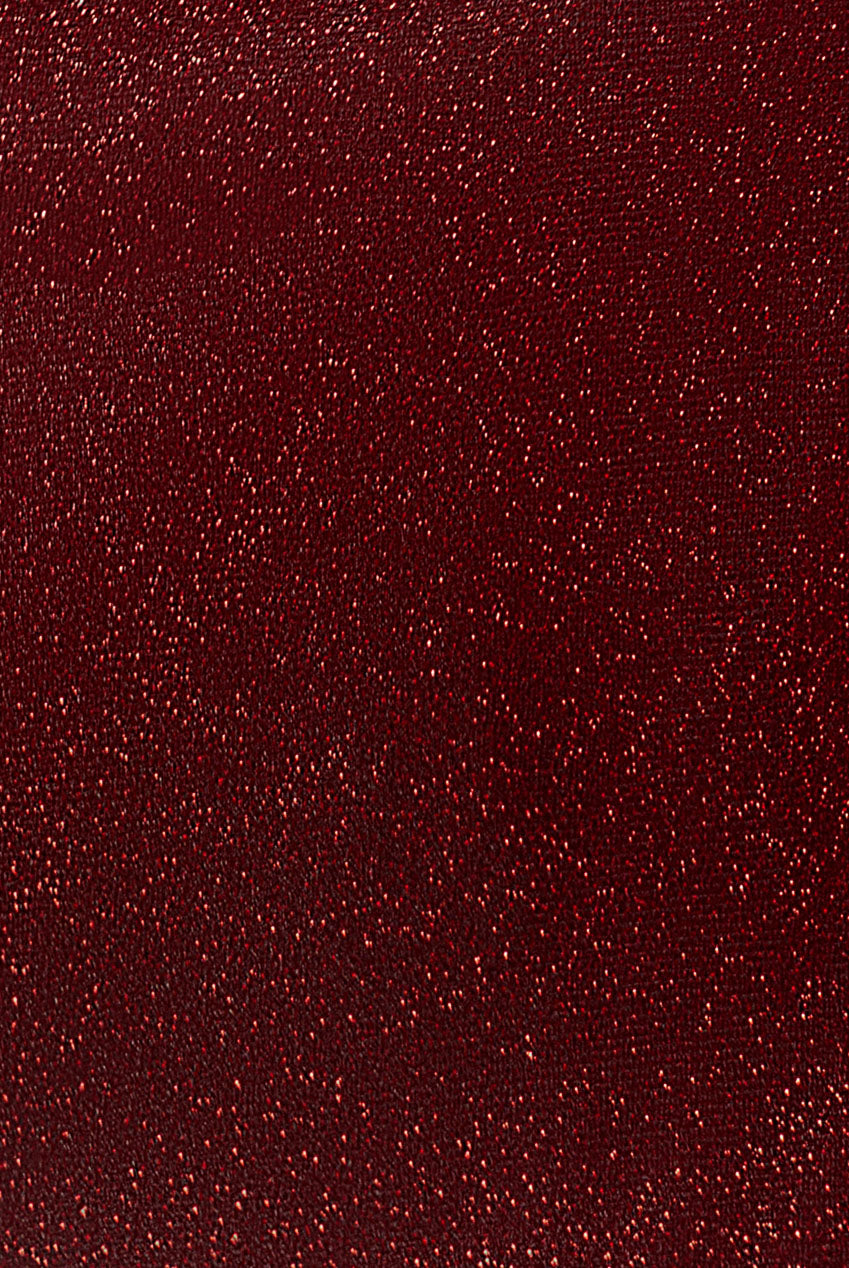 Goddiva Sparkle Lurex Wrap Mini Skater Dress - Red