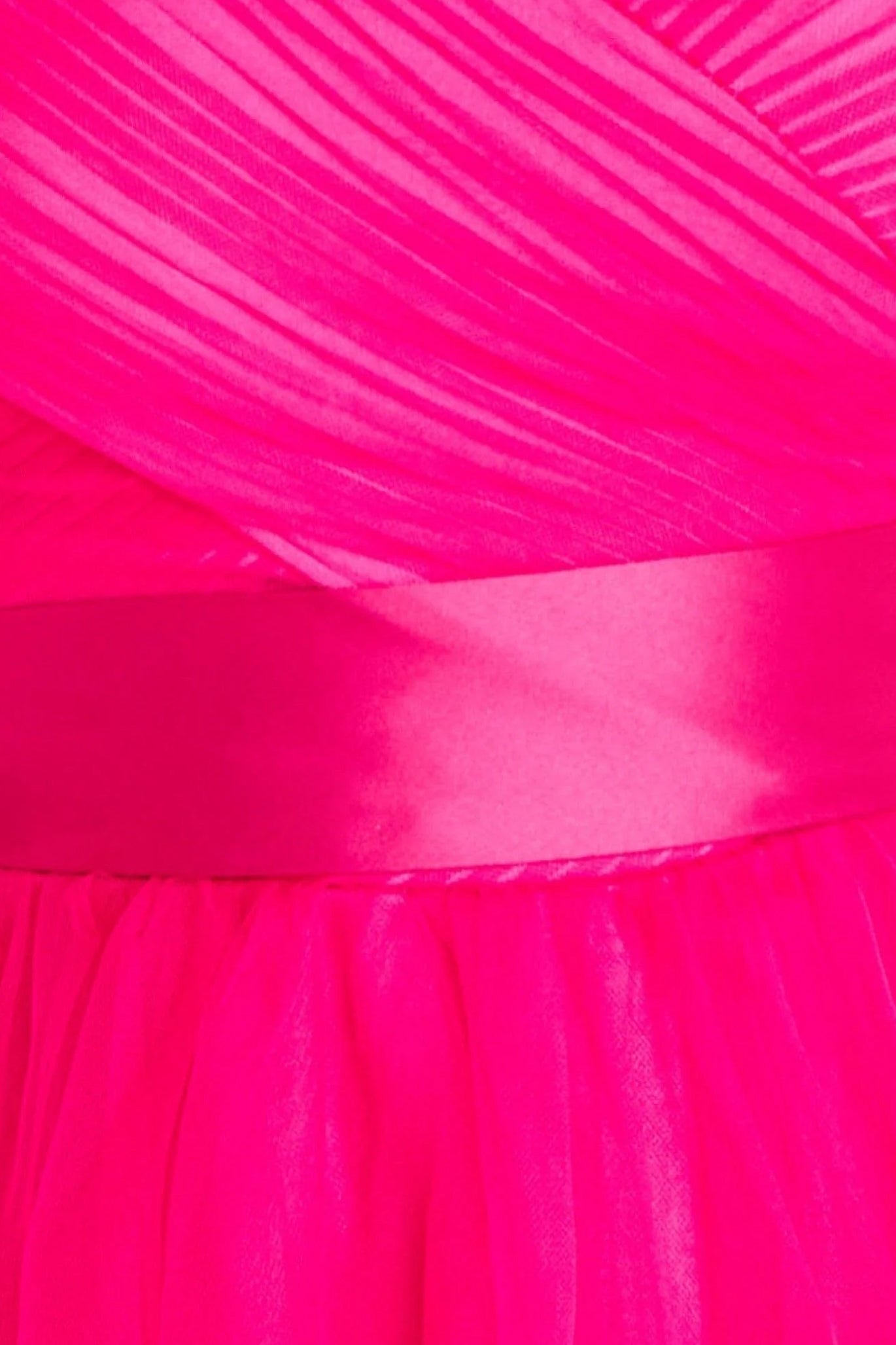 Goddiva Off The Shoulder Princess Maxi Dress - Hot Pink