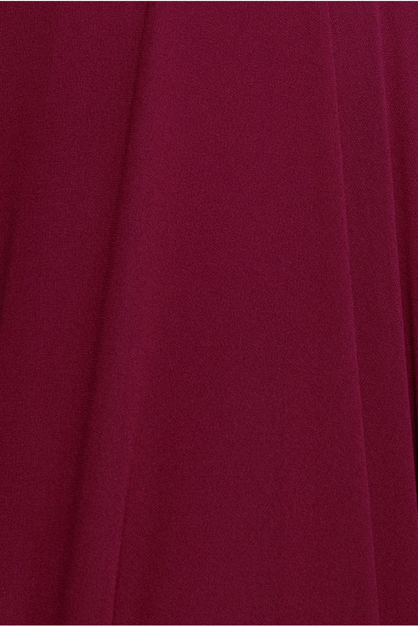Goddiva Cowl Neck Chiffon Maxi Dress - Magenta