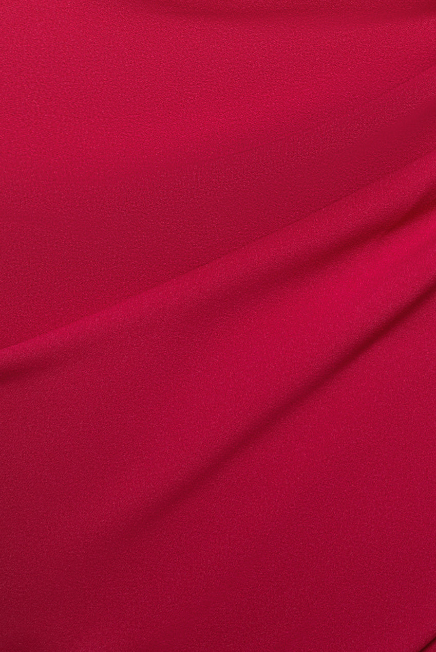 Goddiva One Shoulder Satin Band Maxi Dress - Magenta