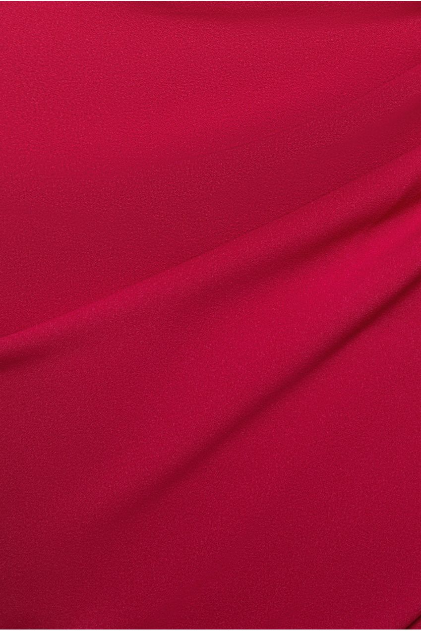 Goddiva One Shoulder Satin Band Maxi Dress - Magenta