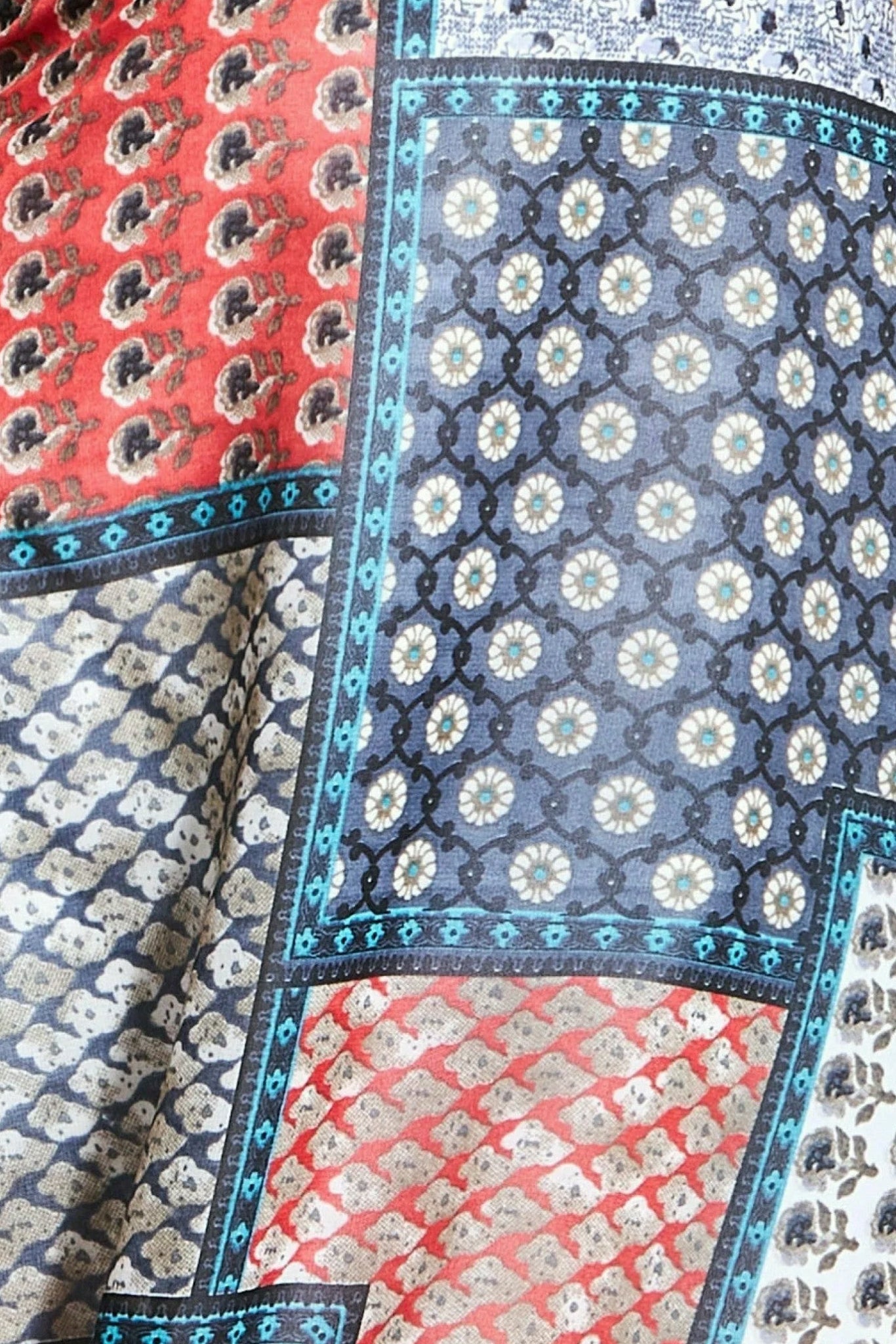 City Goddess Halter Neck Printed Maxi Dress - Blue