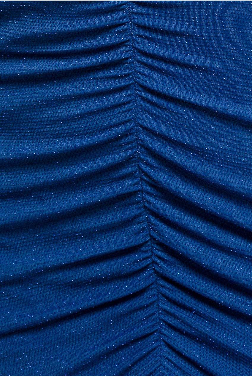 City Goddess Cut Out Long Sleeve Bodycon Mini - Royal Blue