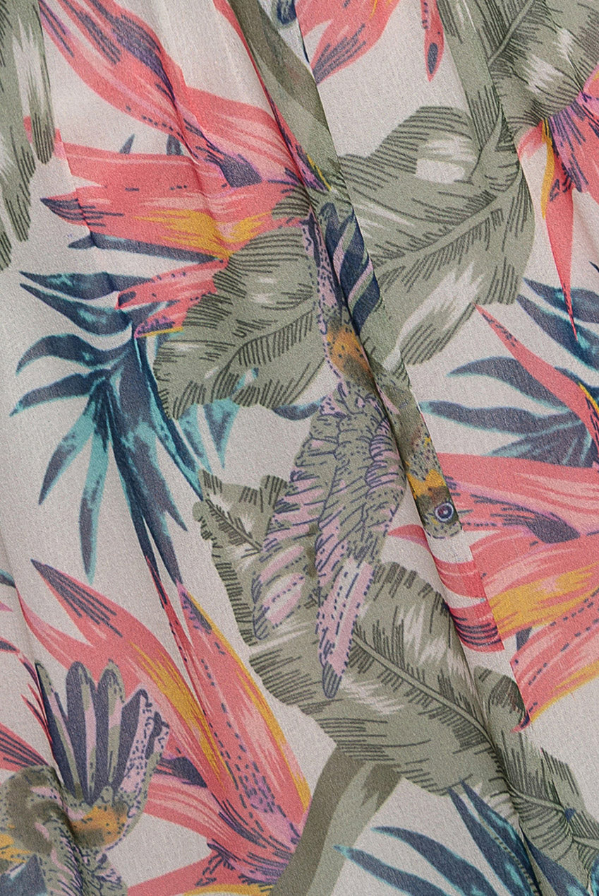 City Goddess Bandeau Printed Maxi - Jungle Print