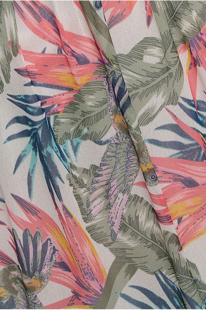 City Goddess Bandeau Printed Maxi - Jungle Print