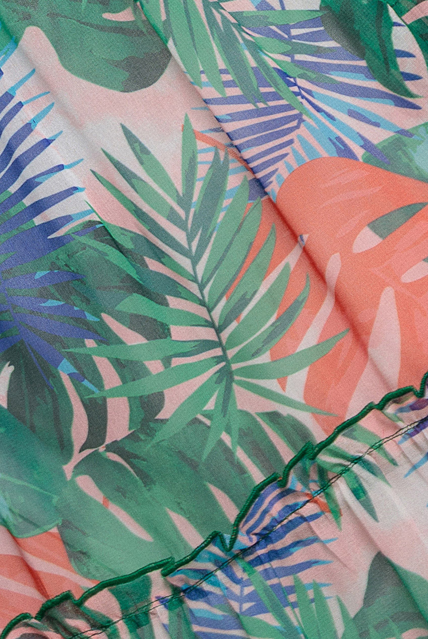 City Goddess Boobtube Printed Maxi - Jungle Print