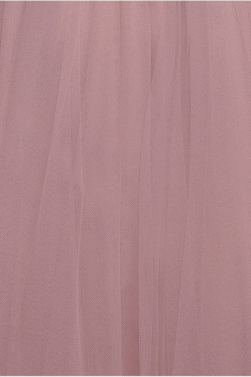 Goddiva Embroidered Mesh Maxi Dress - Blush