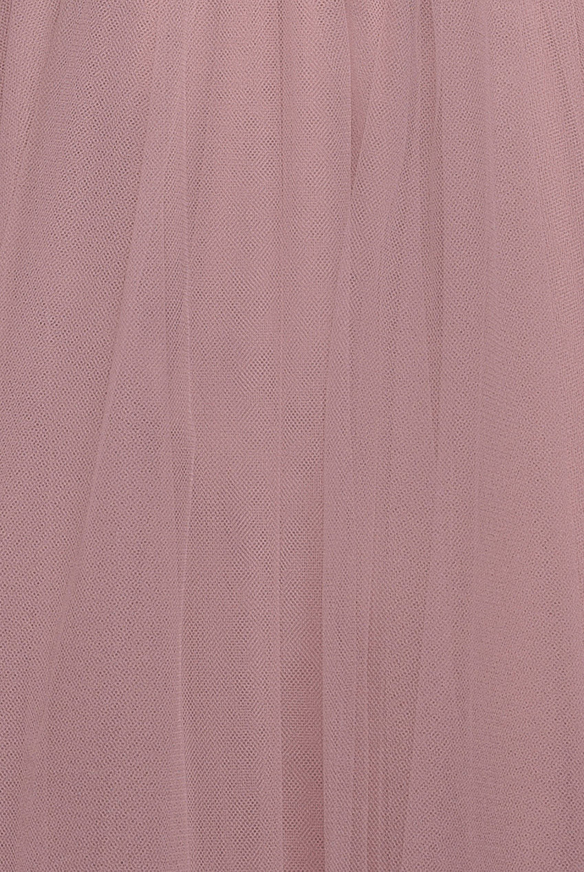 Goddiva Embroidered Mesh Maxi Dress - Blush