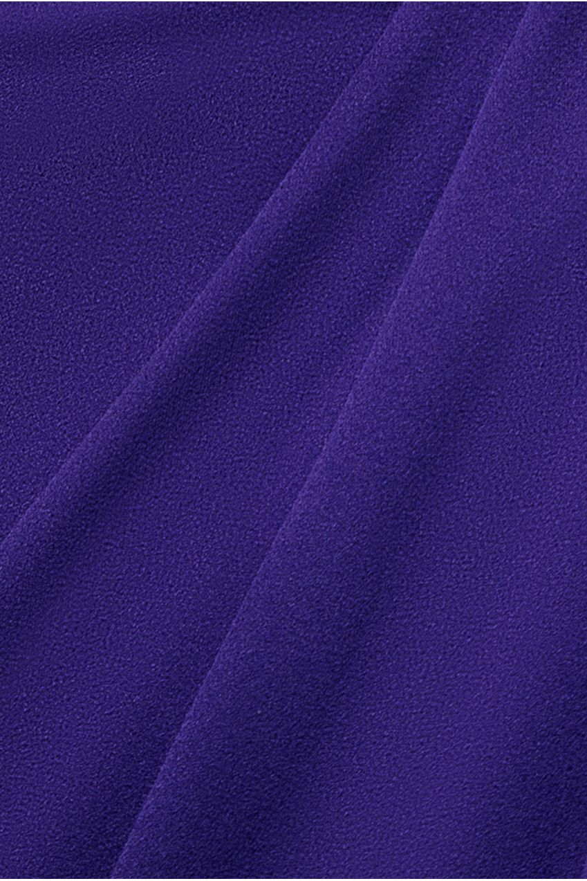 Goddiva Satin Collar Scuba Midi Dress - Purple