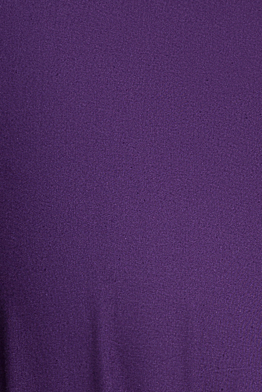 Goddiva Tiered Shirt Dress With Belt - Purple
