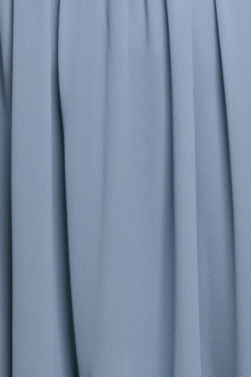 Goddiva Bridesmaids Chiffon Maxi Dress - Blue