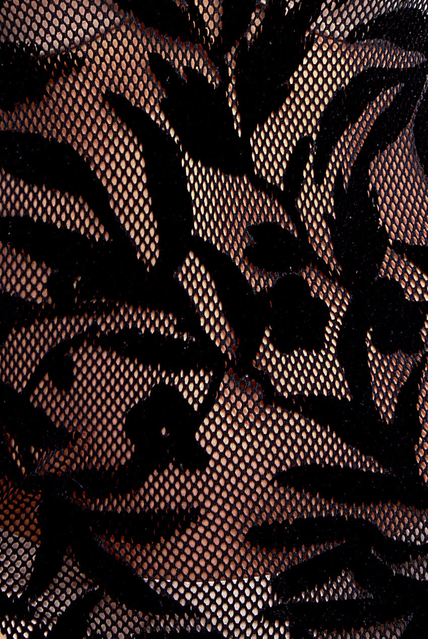Goddiva Knitted Burnout Multiway Bodycon Midi Dress - Black