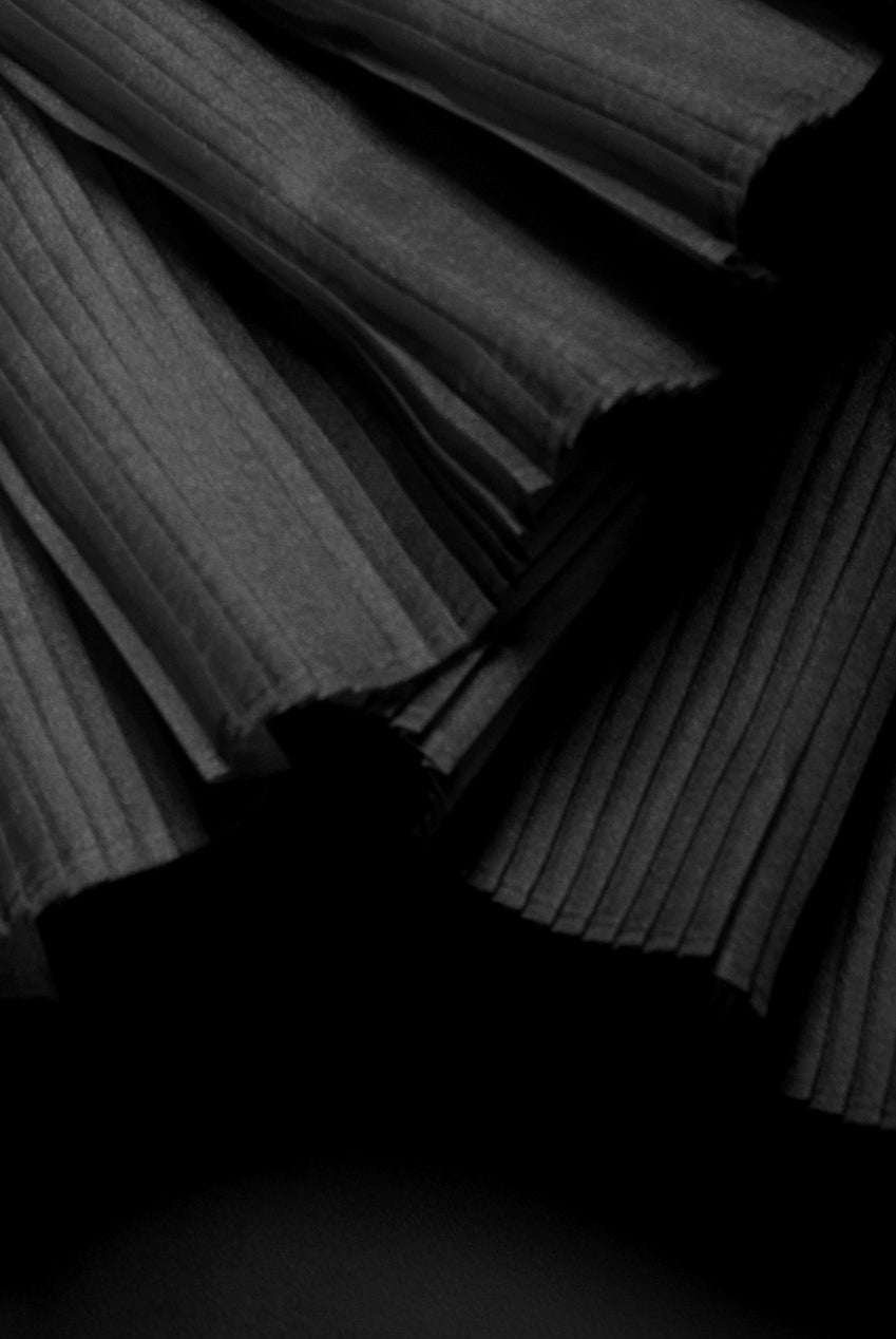 Goddiva One Shoulder Pleated Fan Midi Dress - Black