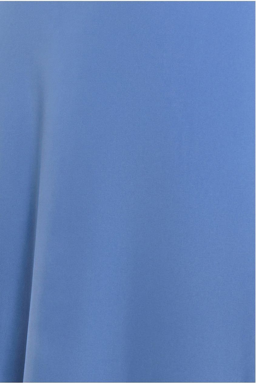 Goddiva Diamante & Scalloped Lace Neck Maxi Dress - Cornflower Blue