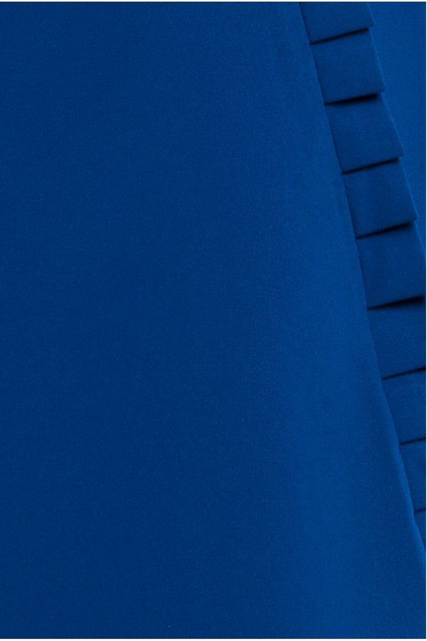 Goddiva Frilled Halter Neck Strap Midi Dress - Royal Blue