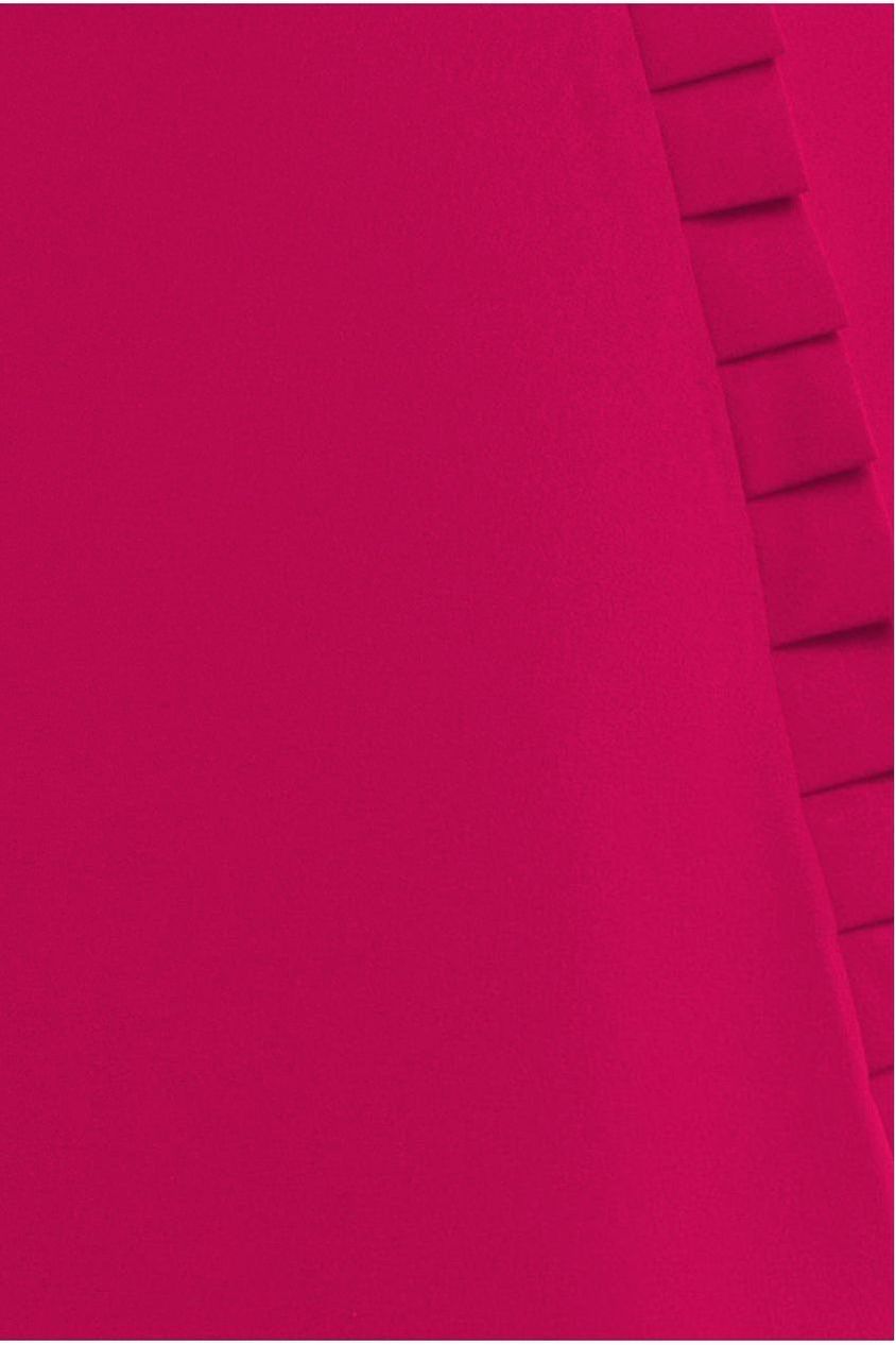 Goddiva Frilled Halter Neck Strap Midi Dress - Magenta