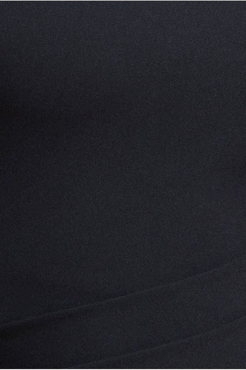 Goddiva Asymmetric Neck Diamante Embellished Maxi Dress - Black