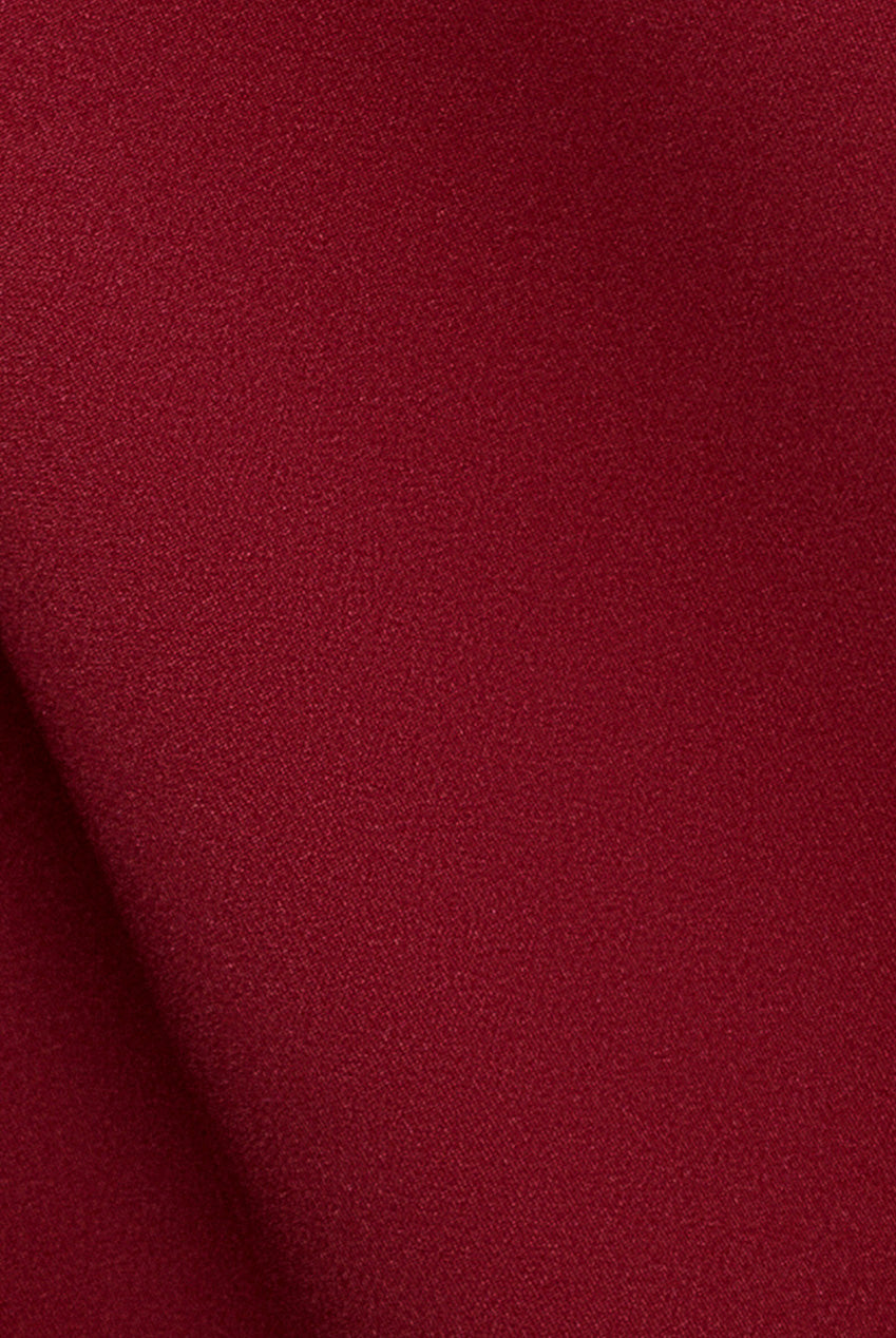 Goddiva Corset Fit & Flare Mini Dress - Wine