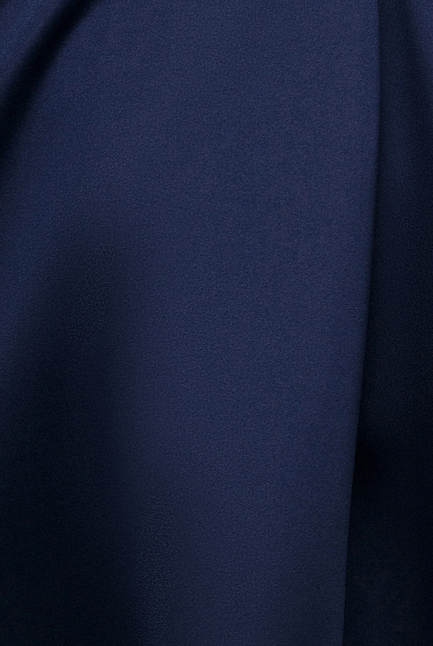 Goddiva Corset Fit & Flare Midi Dress - Navy